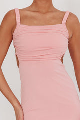 Dream Crush Lace-Up Back Maxi Dress Pink