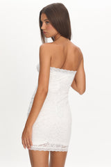 Must Be Love Lace Mini Dress White